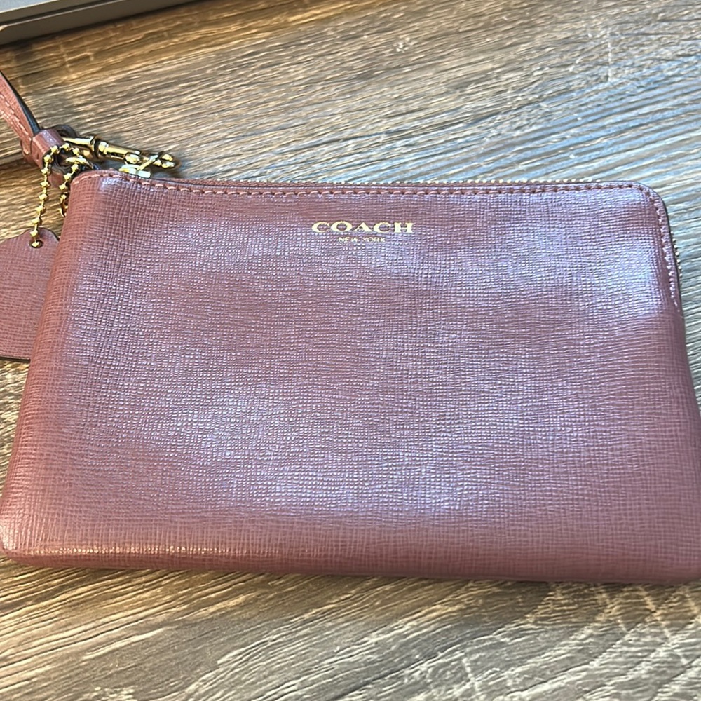 Light purple Coach wristlet